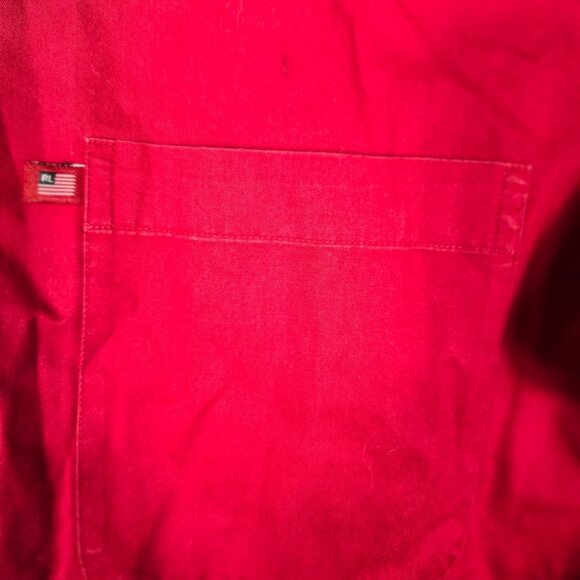 Ralph‎ Lauren Jeans Company Button Down Dress Shirt Large Men's Red Long Sleeve - Picture 8 of 8